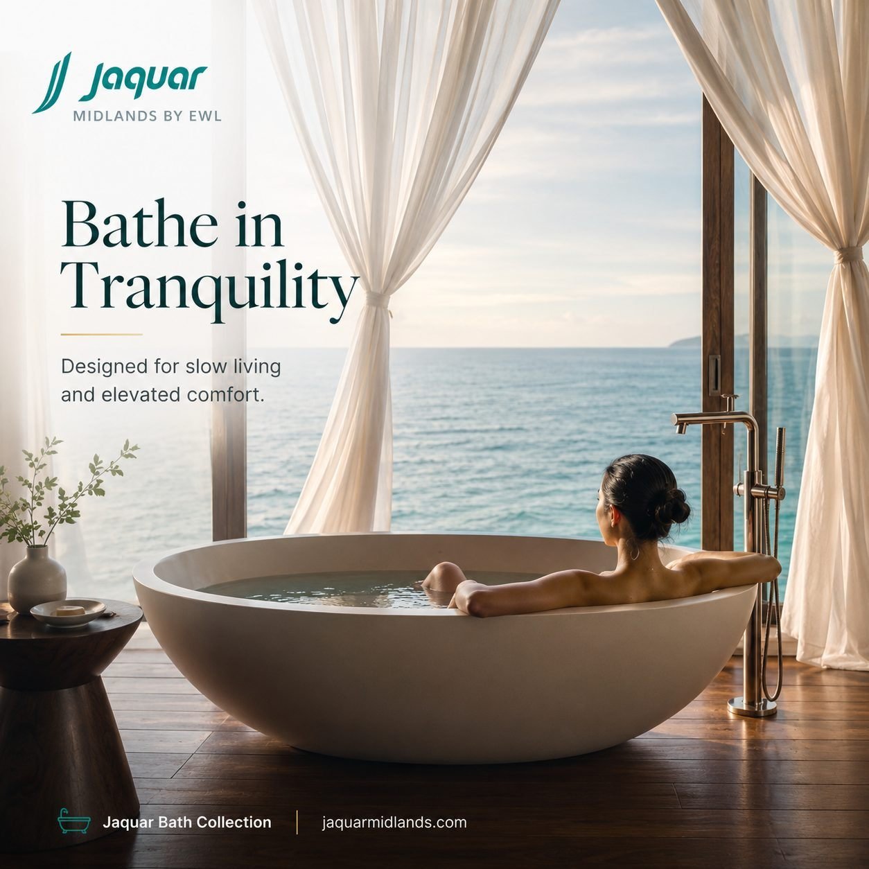 Jaquar luxury bathroom campaign artwork